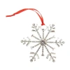 Vieste Rosa Christmas Ornament In Silver