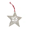 Vieste Rosa Rhinestone Star Christmas Ornament In Silver
