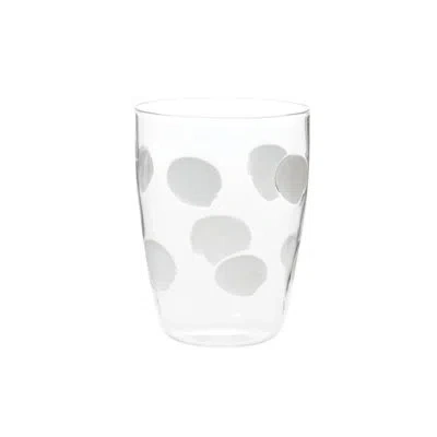Vietri 12 Oz. Drop Tall Tumbler Drinking Glass In White
