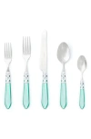 Vietri Aladdin Brilliant Aqua 5-piece Flatware Set