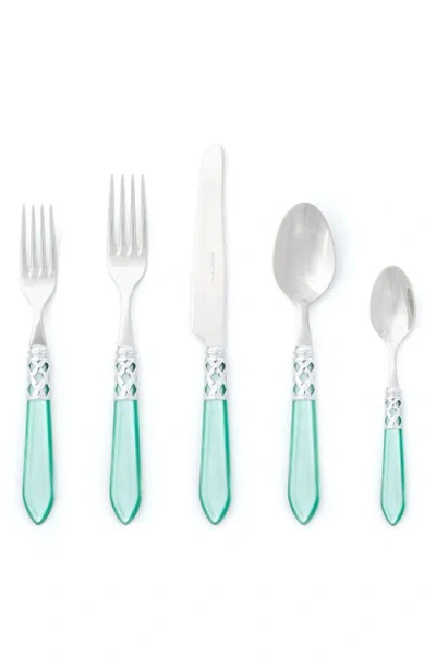 Vietri Aladdin Brilliant Aqua 5-piece Flatware Set