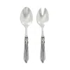 Vietri Aladdin Antique 2-piece Salad Server Set In Antique Light Gray