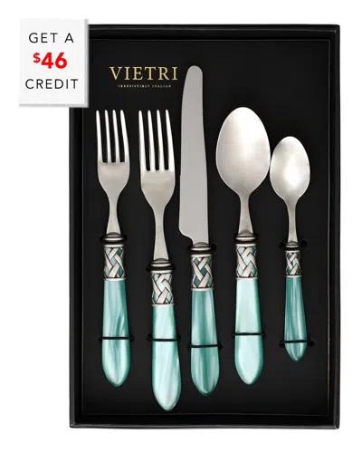 Vietri Aladdin Antique 20pc Flatware Set With $46 Credit
