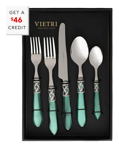 Vietri Aladdin Antique 20pc Flatware Set With $46 Credit