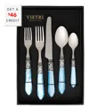 Vietri Aladdin Antique 20pc Flatware Set With $46 Credit In Blue