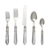 Vietri Aladdin Antique Five Piece Place Setting In Light Gray