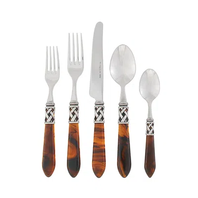 Vietri Aladdin Antique Five Piece Place Setting In Tortoise