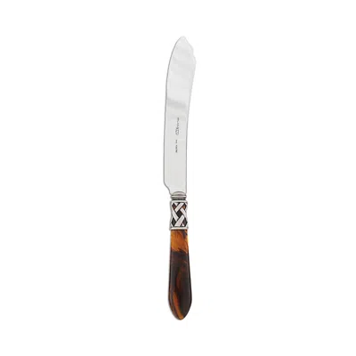 Vietri Aladdin Antique Look Cake Knife In Antique Tortoiseshell