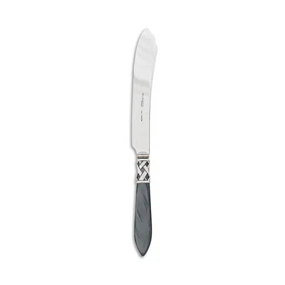 Vietri Aladdin Antique Look Cake Knife In Charcoal