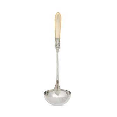 Vietri Aladdin Antique Look Soup Ladle In Antique Ivory