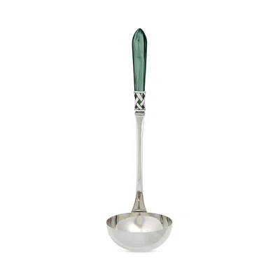 Vietri Aladdin Antique Look Soup Ladle In Green
