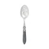 Vietri Aladdin Antique Slotted Serving Spoon In Charcoal