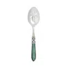 Vietri Aladdin Antique Slotted Serving Spoon In Green