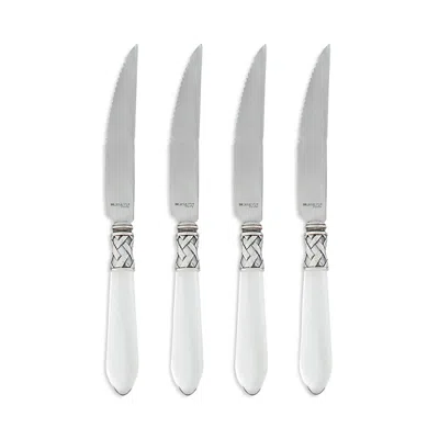 Vietri Aladdin Antique Steak Knives, Set Of 4 In Antique Clear