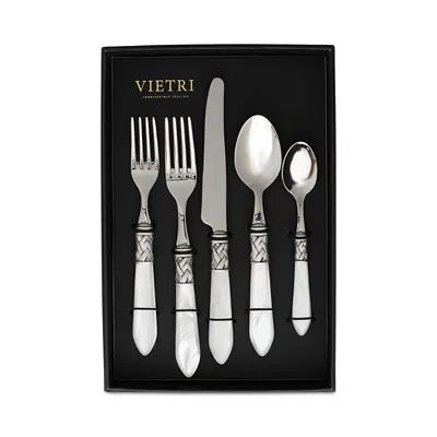 Vietri Aladdin Antique White 20 Piece Flatware Set