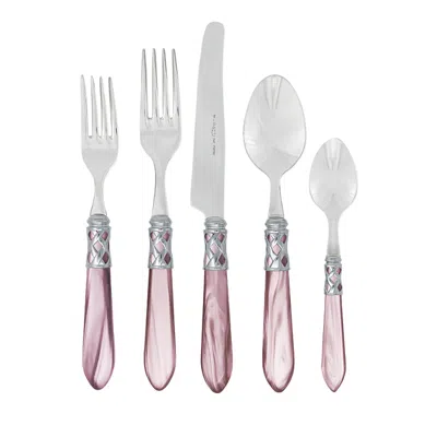 Vietri Aladdin Antique White 20 Piece Flatware Set In Light/past