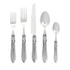 Vietri Aladdin Antique White 20 Piece Flatware Set In Silver
