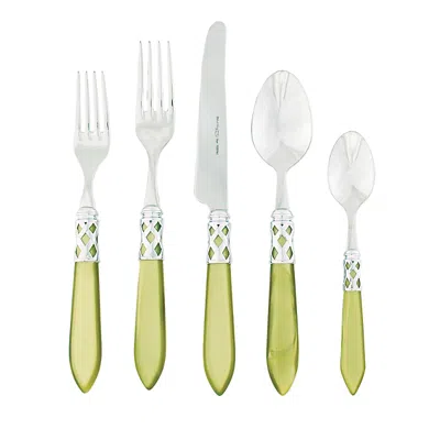 Vietri Aladdin Brilliant 20 Piece Flatware Set In Beige/khaki