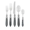 Vietri Aladdin Brilliant 20 Piece Flatware Set In Charcoal