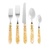 Vietri Aladdin Brilliant 20 Piece Flatware Set In Gold
