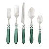 Vietri Aladdin Brilliant 20 Piece Flatware Set In Green