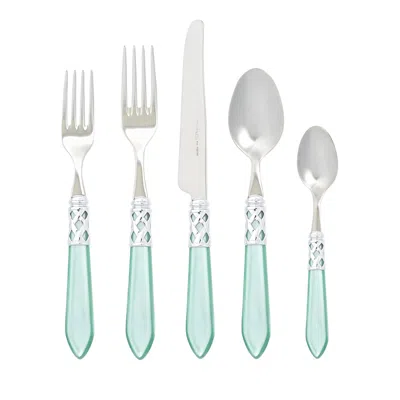 Vietri Aladdin Brilliant 20 Piece Flatware Set In Turquoise