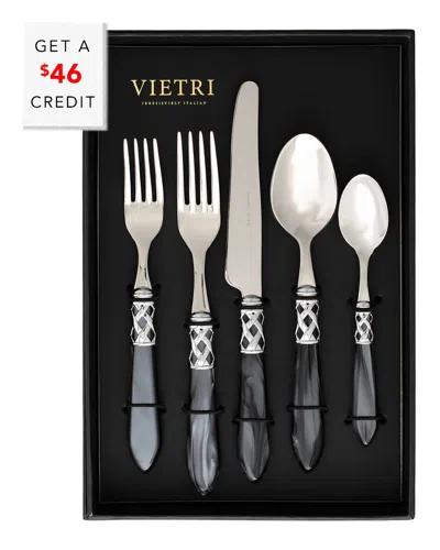 Vietri Aladdin Brilliant 20pc Flatware Set With $46 Credit