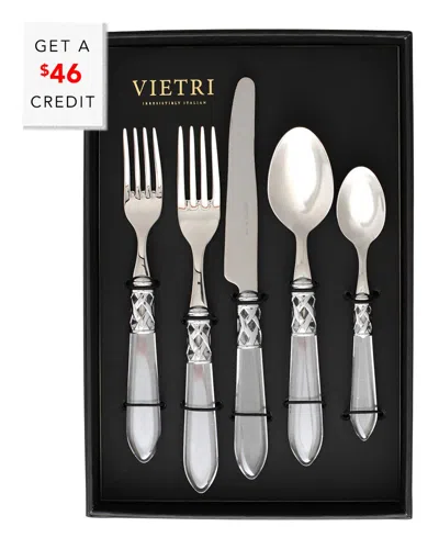 Vietri Aladdin Brilliant 20pc Flatware Set With $46 Credit