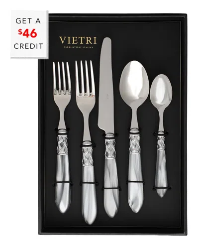 Vietri Aladdin Brilliant 20pc Flatware Set With $46 Credit