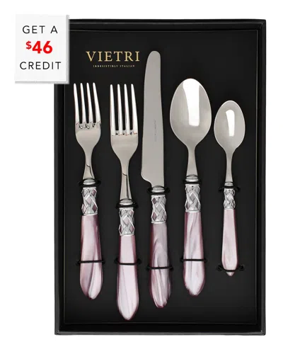 Vietri Aladdin Brilliant 20pc Flatware Set With $46 Credit
