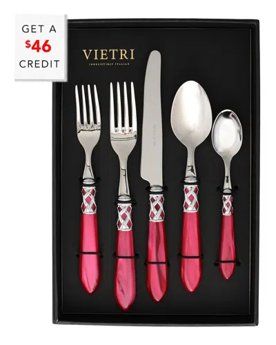 Vietri Aladdin Brilliant 20pc Flatware Set With $46 Credit
