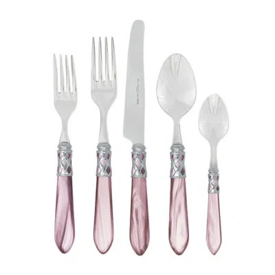 Vietri Aladdin Brilliant 5 Piece Place Setting Set In Lilac