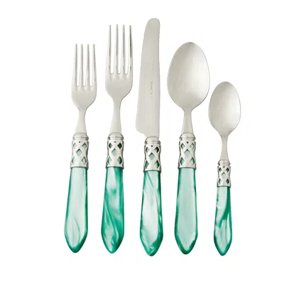 Vietri Aladdin Brilliant 5-piece Place Setting In Green