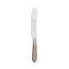 Vietri Aladdin Brilliant Cake Knife In Brilliant Taupe