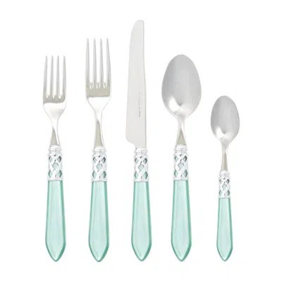 Vietri Aladdin Brilliant Five-piece Place Setting In Aqua