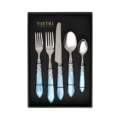 Vietri Aladdin Brilliant Five - Piece Place Setting In Light Blue