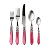 Vietri Aladdin Brilliant Five-piece Place Setting In Pink