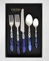 Vietri Aladdin Brilliant Five-piece Place Setting, Set Of 4 In Blue