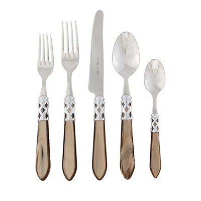 Vietri Aladdin Brilliant Five-piece Place Setting Set Of 4 In Brown