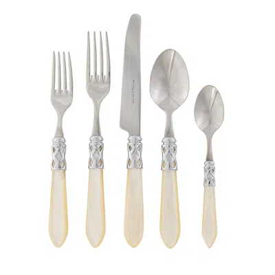 Vietri Aladdin Brilliant Five-piece Place Setting Set Of 4 In Nude