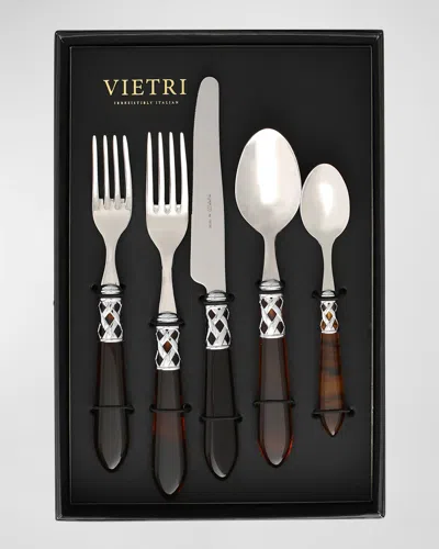 Vietri Aladdin Brilliant Five-piece Place Setting, Set Of 4 In Black