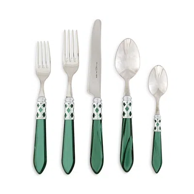 Vietri Aladdin Brilliant Five-piece Place Setting Set Of 4 In Green