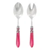 Vietri Aladdin Brilliant Salad Server Set In Red