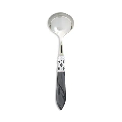 Vietri Aladdin Brilliant Sauce Ladle In Brilliant Charcoal