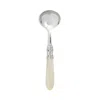 Vietri Aladdin Brilliant Aqua Sauce Ladle In Brilliant Ivory