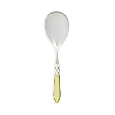 Vietri Aladdin Brilliant Serving Spoon In Brilliant Chartreuse