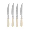 Vietri Aladdin Brilliant Steak Knives, Set Of 4 In Ivory