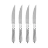 Vietri Aladdin Brilliant Steak Knives, Set Of 4 In Light Grey