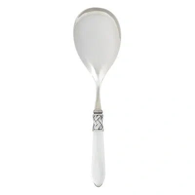 Vietri Aladdin Serving Spoon In White
