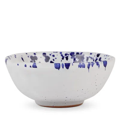 Vietri Amalfitana Splatter Dipping Bowl 4" In Blue